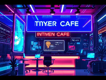 create a dynamic light board banner hight 3feet and wide 7 feet name- sinha travels & cyeber cafe mobile no 6299509034, 9431399075, gmail sinharajesh30@gmail.com all image of travels  and cyber cafe wiil be available and also logo